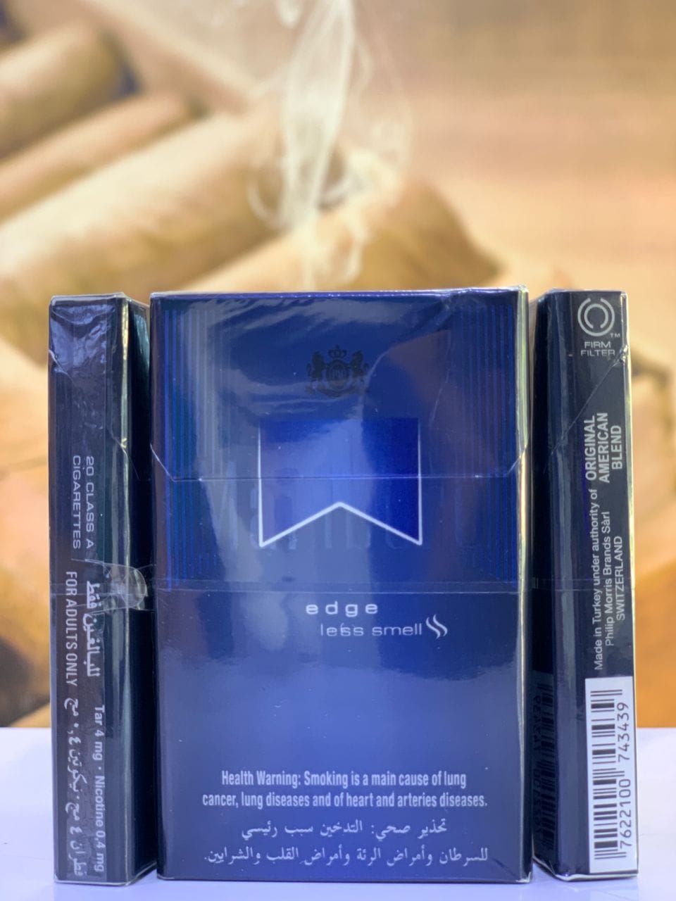 مارلبرو ادج آبی جدید عربی Marlboro edge less smell
